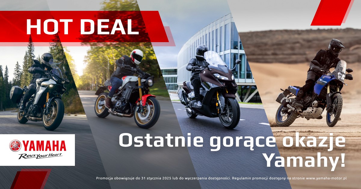 Hot Deal – ostatnie gorące okazje. Szansa na skorzystanie z promocji Yamahy do końca stycznia!