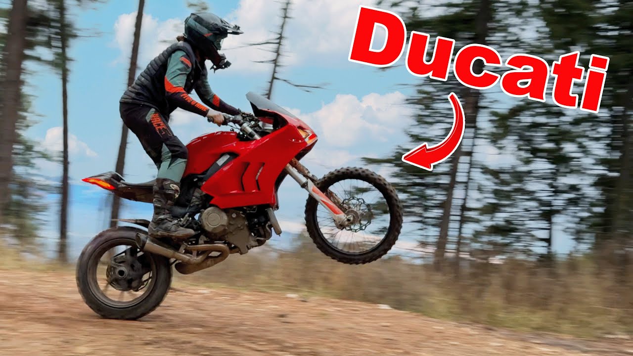 Przerobił Ducati Panigale V4 2024 na motocykl terenowy – oto najmocniejszy off-roadowy jednoślad na świecie [VIDEO]