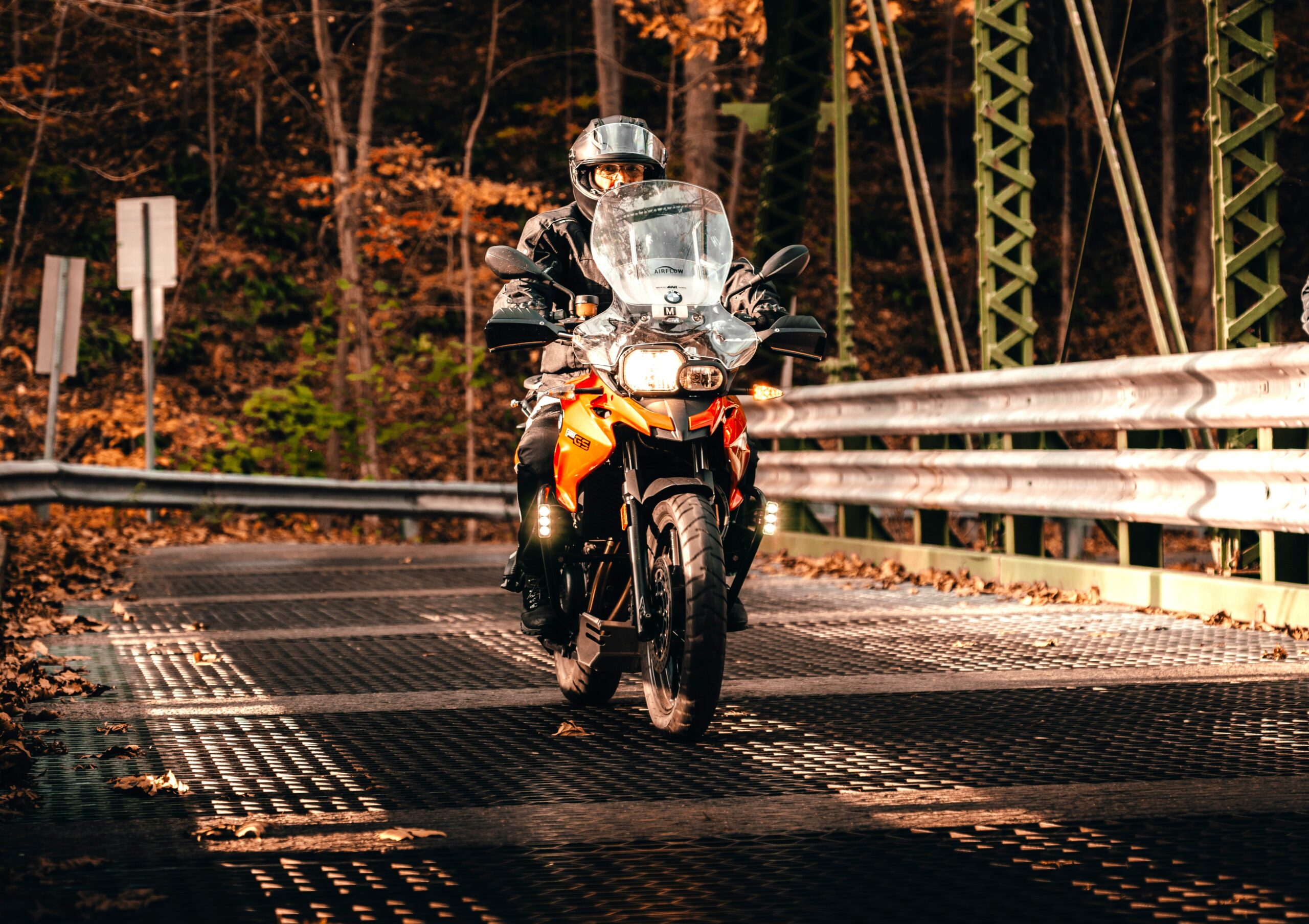 motocykl, jesień