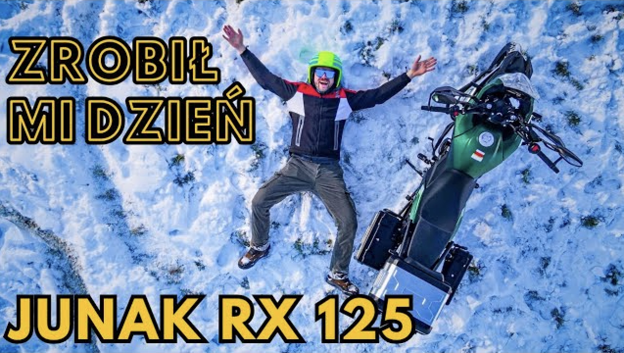 Mróz, śnieg i mały motocykl adventure: Nowy Junak RX 125 – pierwsze wrażenia