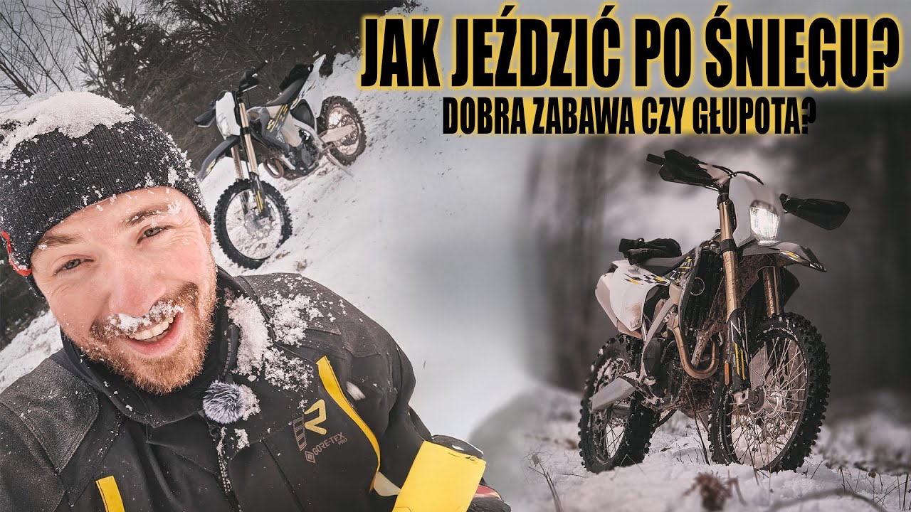 Jak jechać motocyklem po śniegu żeby nie zrobić sobie krzywdy? Czy da się tego nauczyć?