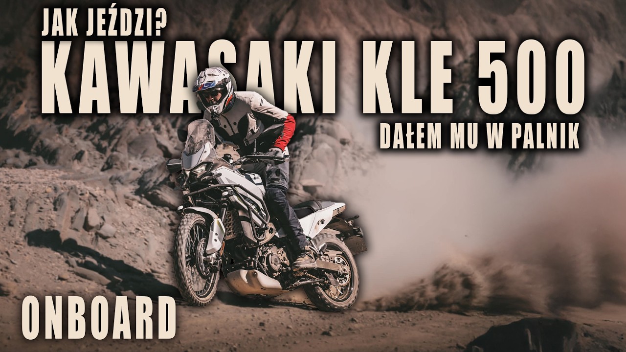 PEŁNYM GAZEM! Przegoniłem Kawasaki KLE500 w terenie. Pierwsze wrażenia z jazdy