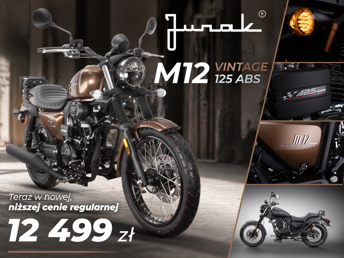 Junak M12 Vintage 125 ABS w nowej niższej cenie regularnej