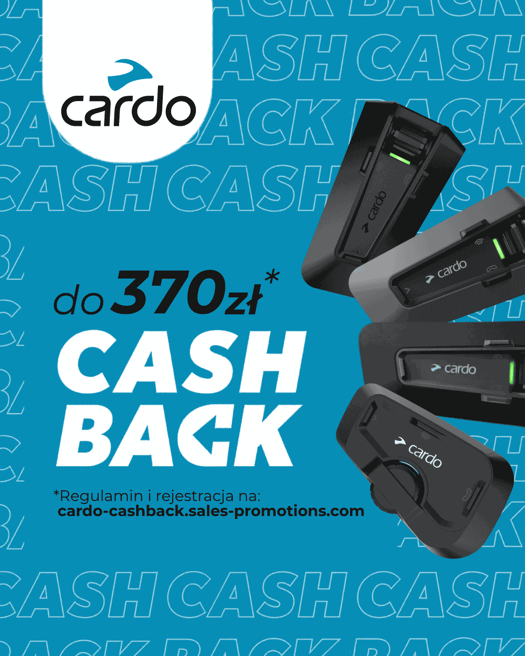 Cardo zwraca gotówkę! Zgarnij nawet 370 zł za zakup interkomu
