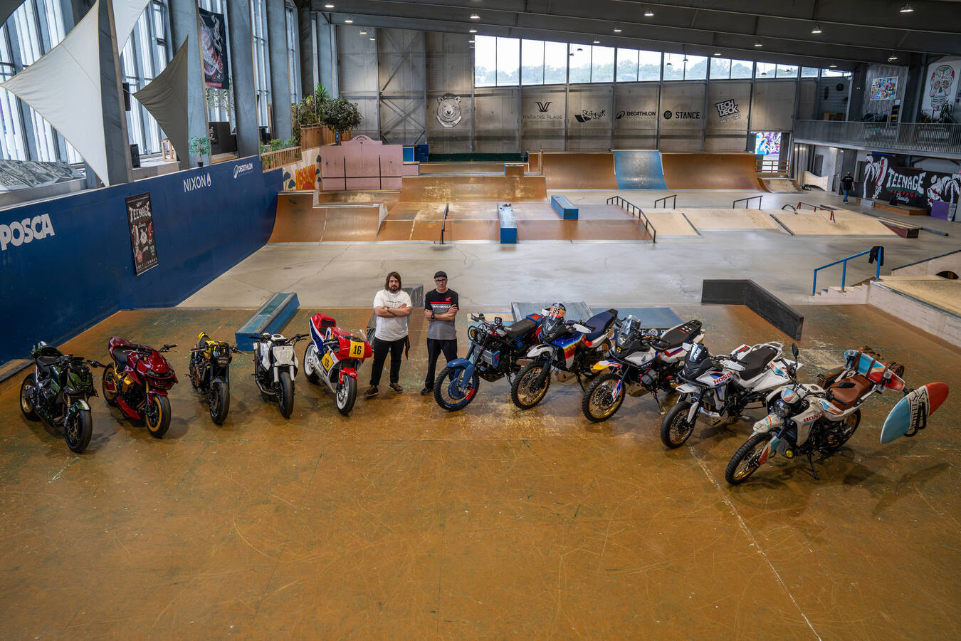 Bitwa bliźniaków: dwa modele Hondy – CB750 Hornet i XL750 Transalp – na Wheels and Waves 2026