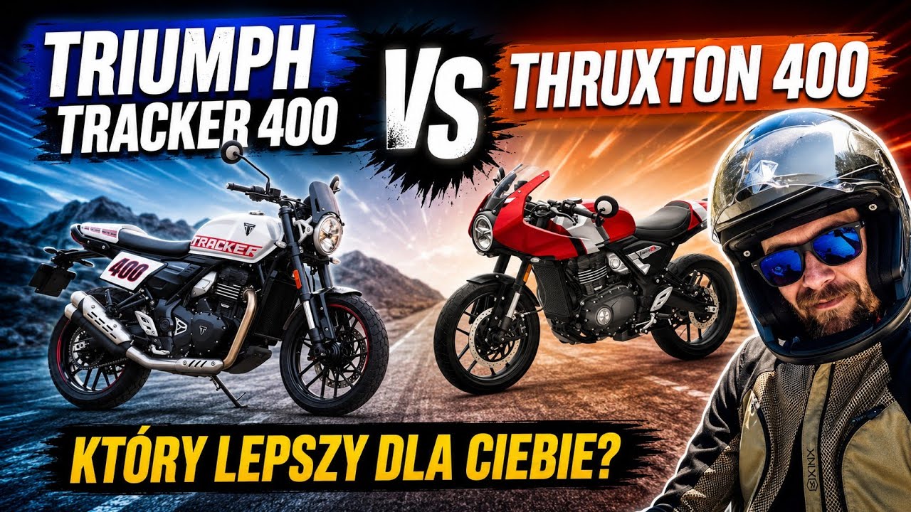 Triumph Tracker 400 i Thruxton 400: 42 KM i mnóstwo motocyklowej zabawy