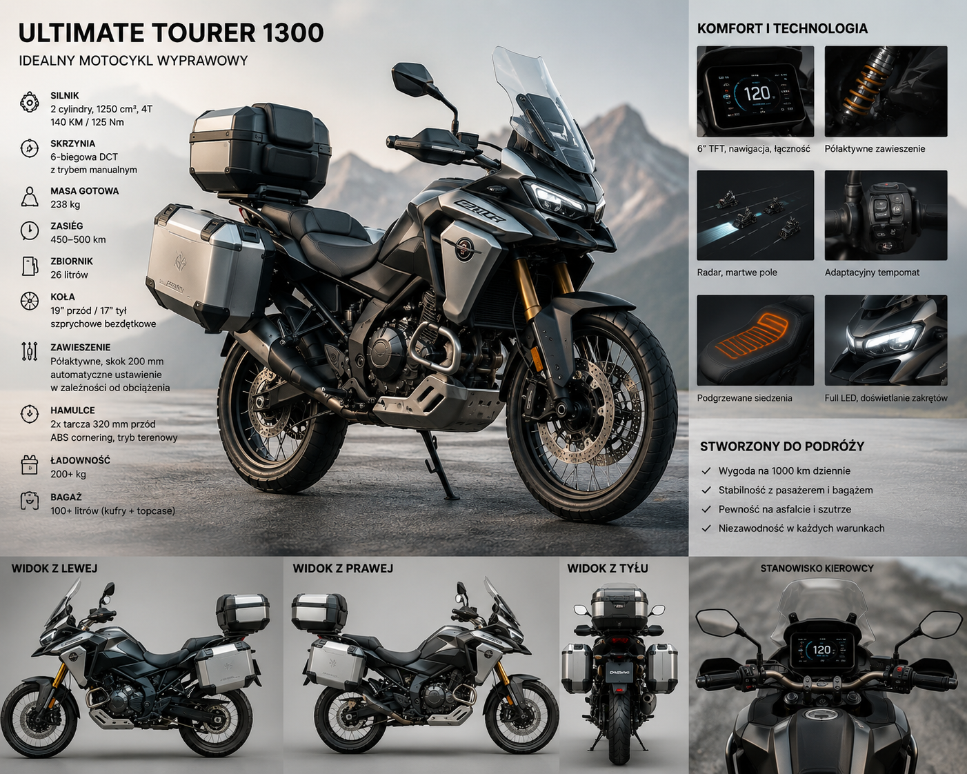 To idealny motocykl wyprawowy. Ma wszystkie zalety i żadnych wad