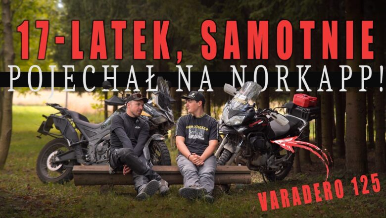 17-latek przejechał 7000 km na wyprawie na Hondzie 125. Jego celem był Nordkapp
